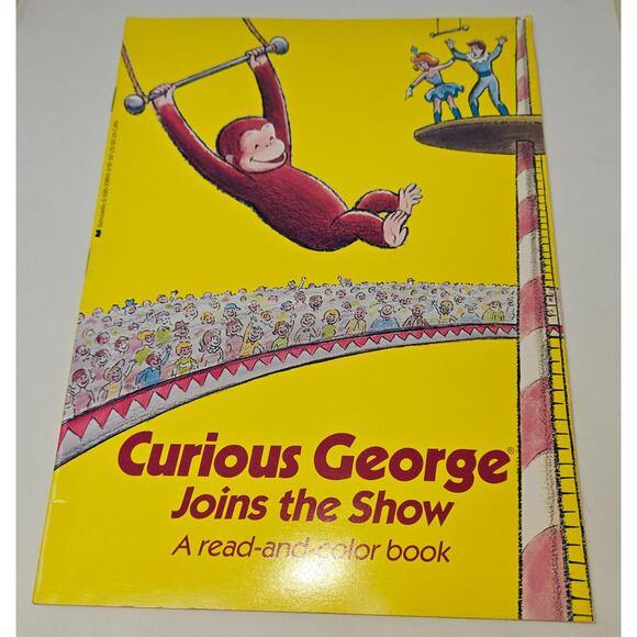 Curious George Book Lot of 8 H.A. Rey 1960s 1980s Hardback Paperback - Picture 6 of 16